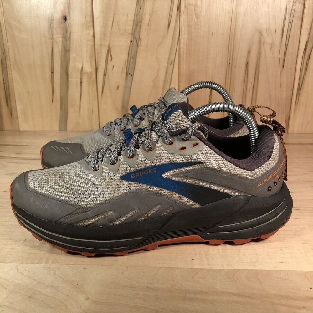 Brooks Cascadia 16 Running Hiking Trail Shoes Sneakers Mens Size 7 2E Wide Gray